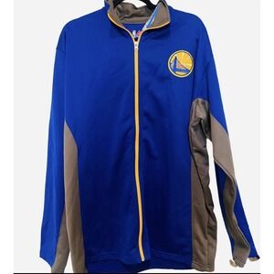 WARRIORS JACKET FLEECE MEN'S Size LT Big & Tall Golden State NBA MAJESTIC Team